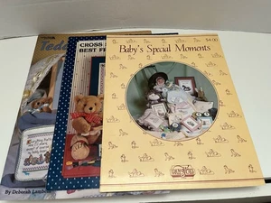 Cross Stitch Booklets Teddy & Me, Best Friend, Baby’s Special Moments - Picture 1 of 6