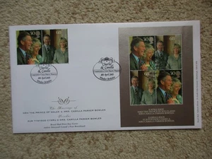 2005 ROYAL WEDDING UNADD. FIRST DAY COVER, MAJESTY MAGAZINE, WINDSOR HANDSTAMP - Picture 1 of 1
