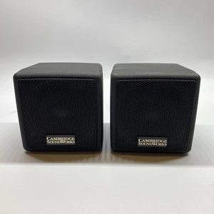 CAMBRIDGE SOUNDWORKS MICRO WORKS BY HENRY KLOSS BOOK SHELF SPEAKERS  VINTAGE - Picture 1 of 7