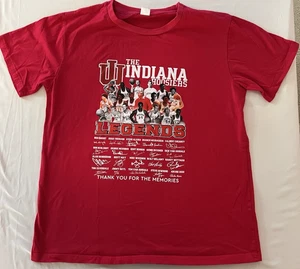 T-shirt basket Indiana Hoosiers Legends uomo grande rossa manica corta - Foto 1 di 6