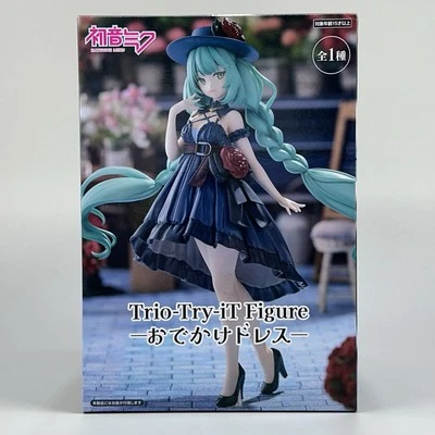 Hatsune Miku Trio-Try-iT Outing Dress 7" PVC Figure Statue by FuRyu – New in Box - Image 1 of 4