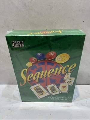 Sequence Board Game By Parker - Vintage 1997 - Family Party Fun- New & Sealed - Image 1 of 4