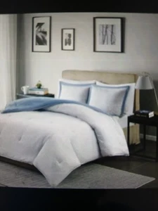 Madison Park Essentials Reversible Striped Down Alternative Comforter 3- Piece S - Picture 1 of 4