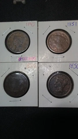 LARGE CENT LOT 1826-43-50-51 Cover