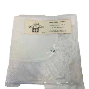 Manta de bautizo vintage Little Lords & Ladies hecha en EE. UU. - Imagen 1 de 5