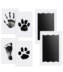 2 pcs Baby Abdruck Set Nabance Baby Handabdruck und Fußabdruck Clean Touch - Bild 1 von 7