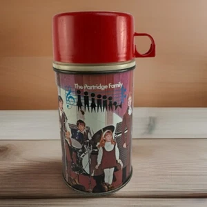Partridge Family Lunchbox Thermoskanne 1971 Vintage - nur METALL THERMOS und Deckel - Bild 1 von 8