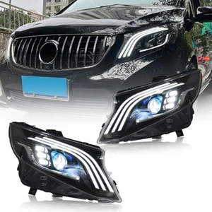 Pair For 2016-2023 Mercedes Benz Metris LED Headlights Upgrade the Maybach Style - Picture 1 of 21