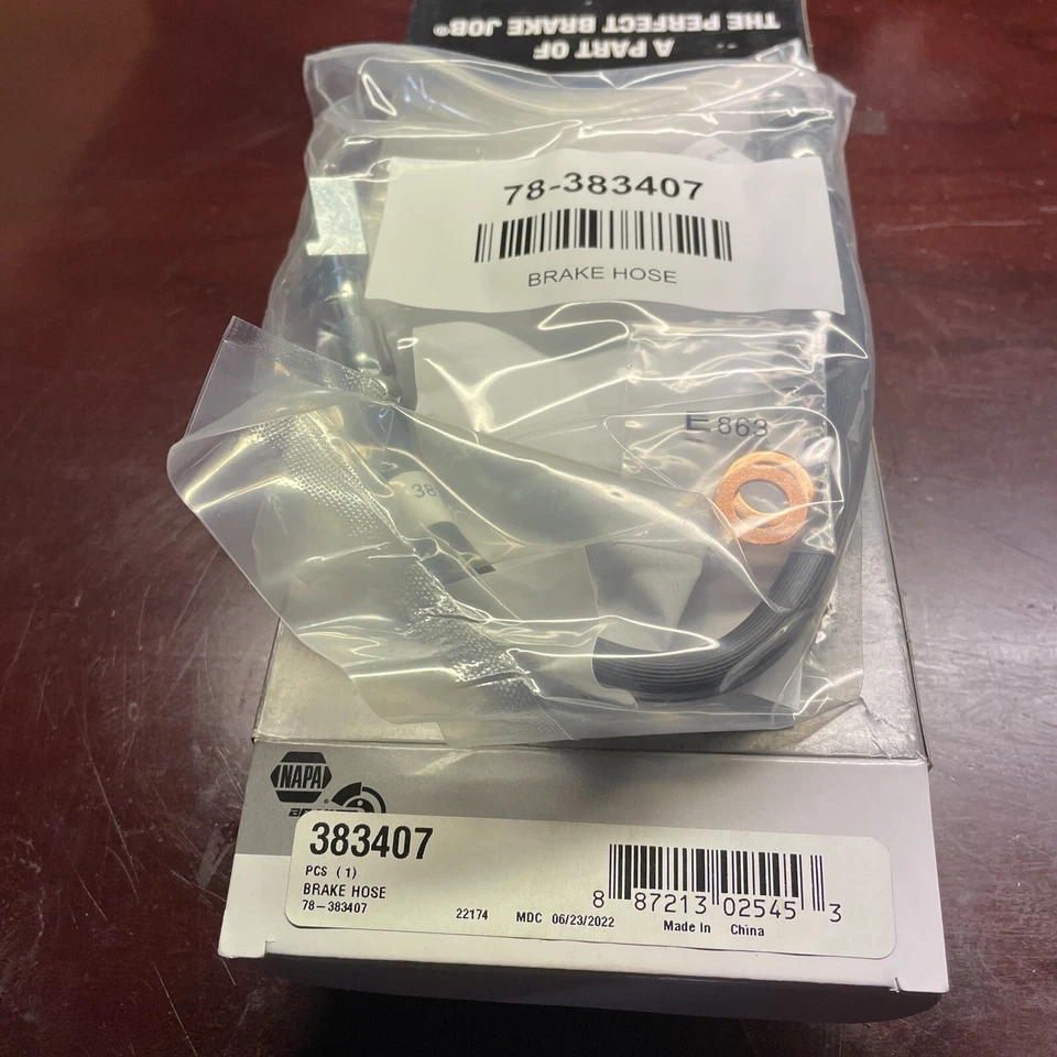 NAPA 383407 Brake Hose Left Rear - Image 1 of 1