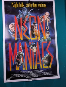 NEON MANIACS Original Video Release One Sheet Movie Poster 27 x 41 1987 - Picture 1 of 10