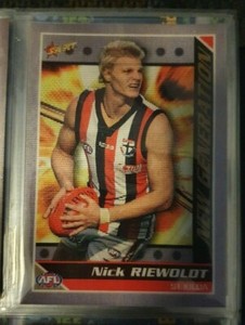 Nick Riewoldt St Kilda Saints 2006 Select AFL Champions 3D New Generation Card