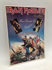 1983 Iron Maiden Piece Of Mind Brain Damage Europe Tour Card Affiche 8,25"x11,5"