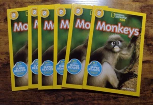 National Geographic KIDS Monkeys | Level 2 | LOT of 6 NEW Books | Guided Reading - Picture 1 of 1