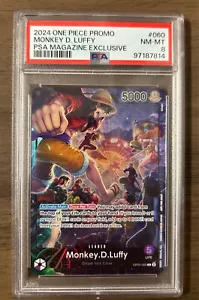 2024 UNA PIEZA PROMO MONKEY D. LUFFY REVISTA PSA EXCLUSIVA PSA 8 - Imagen 1 de 2
