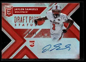 2018 ELITE DRAFT PICKS STATUS /49 ROOKIE AUTO JAYLEN SAMUELS NC STATO - Foto 1 di 1