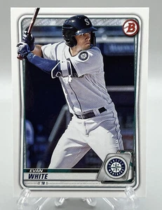 2020 Bowman Baseball Prospect Evan White Seattle Mariners Paper RC #BP-77 - Bild 1 von 2