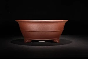 11in Chinese Classical Yixing Zisha Clay Planter, Handmade Orchid Bonsai Decor - Picture 1 of 9