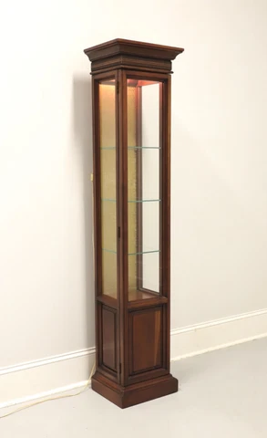 BRANDT Cherry Chippendale Diminutive Curio Cabinet Cover