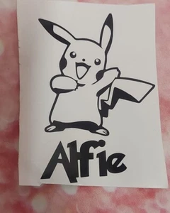 Pikachu water bottle lunchbox notepad decal sticker #3 - Picture 1 of 3