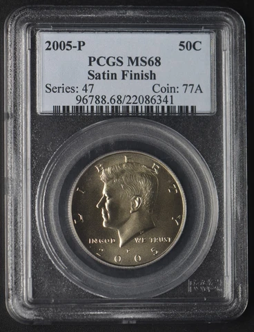 2005-P Satin Finish Kennedy Half Dollar PCGS MS 68 - COINGIANTS Cover