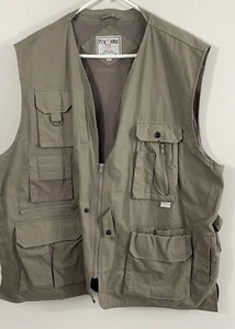Fox Fire Ultimate Fishing Vest mens 1XB/XXL Khaki Vented Hiking utility survival - Picture 1 of 9