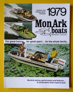 Minty 1979 Original MONARK Fiberglass Boats Sales CATALOG Brochure Mon Ark - Picture 1 of 6