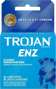 TROJAN-ENZ LUB #93050 6X3 , CONDOMS  - Picture 1 of 1