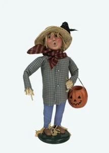 2022 Byers Choice Halloween Trick or Treat Scarecrow New Store Stock Autumn Fall - Foto 1 di 5