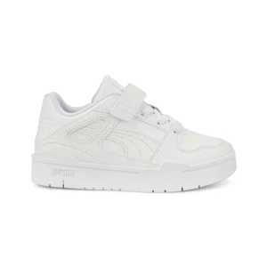 PUMA Slipstream Leather Ac Lace Up  Toddler Boys White Sneakers Casual Shoes 387 - Picture 1 of 6