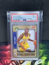 2007-08 Fleer Rookie Sensations Glossy Kevin Durant RC #RS-2 PSA 9 MINT Low Pop