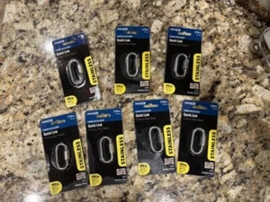 Quick Link 3/16 Zoll 4,7 mm Edelstahl SET Kettenglied oval verriegelbar - Bild 1 von 2