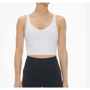 Camiseta sin mangas LULULEMON Align en blanco con acolchado talla 0 crop top entrenamiento correr - Imagen 1 de 6