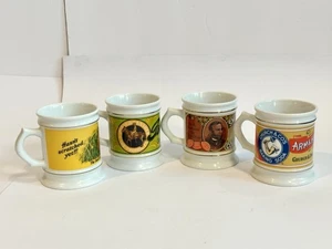 Lot (4) Vintage 1980’s Corner Store Porcelain Mugs Advertisement Arm & Hammer Et - Picture 1 of 14