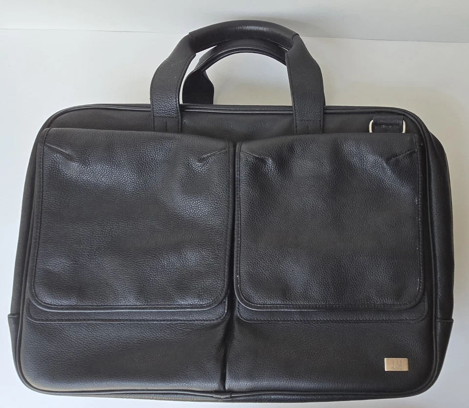 Maletín Dunhill Business Bag cuero granulado negro  Foto 1 de 4