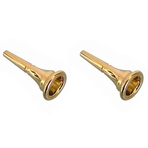 2X Horn Mundstueck - Vergoldet - Nagelneu X9T71894 - Bild 1 von 2