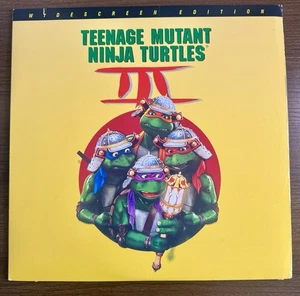 Teenage Mutant Ninja Turtles III Laserdisc Widescreen TMNT 3 1992 RARE - Picture 1 of 11