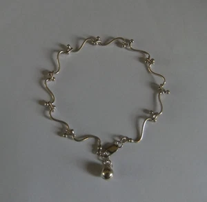 FANCY STERLING SILVER BRACELET - Picture 1 of 5
