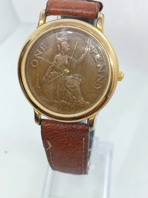 Vintage Peers Hardy Commemorative Penny Watch With Genuine 1940  Penny  - Image 1 of 4
