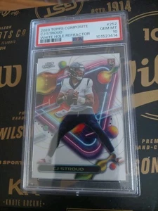 C.J. Stroud 2023 Topps Composite White Hole Refractor Cosmic RC PSA 10 Texans - Picture 1 of 10