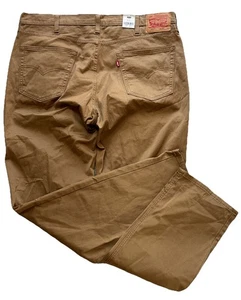 Levis Mens 541 Jeans 40 x 36 Big Tall Duck Brown Athletic Taper Stretch NEW - Picture 1 of 12