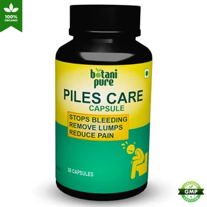 Piles Care Herbal Capsules – Stops Bleeding, Pain Relief – Organic 30 Capsule - Picture 1 of 4