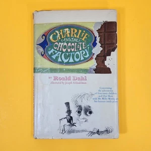 Charlie and the Chocolate Factory 1964 1st Edition Roald Dahl Hardcover Jacket - Picture 1 of 24