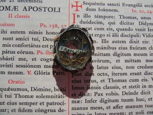 Christian silver reliquary 1600s 1st class relic St. Rose - Picture 1 of 2
