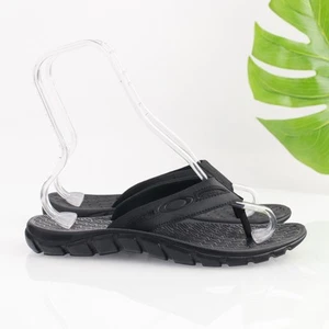 Oakley Herren Operative Sandale 2.0 Größe 9 schwarz Nylon Riemen Flip Flop Schlappen Freizeit - Bild 1 von 14
