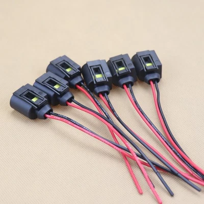 6PC Fuel Injector Connector For Audi A5 2008-2018 A6 2010-2011 Q5 2009-2012 V6 - Image 1 of 4