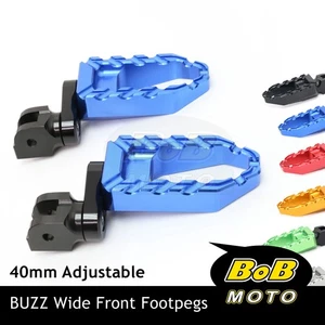 BUZZ Rider Foot Pegs 40mm Extend For Kawasaki Z900RS Cafe Racer 18-22 21 20 19 - Picture 1 of 10