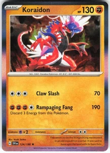 Koraidon 124/198 Pokemon SV01: Scarlet & Violet Base Set Holo Rare NM - Picture 1 of 2