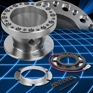 Silver 6-Holes Steering Wheel Hub Adaptor for MX-5/RX-7/RX-8/626/Protege/Genesis - Picture 1 of 5