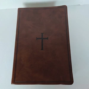 Holy Bible 2019 Super Giant Print King James KJV Brown Leathertouch Holman Bible - Picture 1 of 14