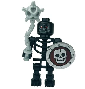 LEGO Fantasy Era Castle Minifigure Black Skeleton Warrior 7094 7094 Chess cas327 - Picture 1 of 4